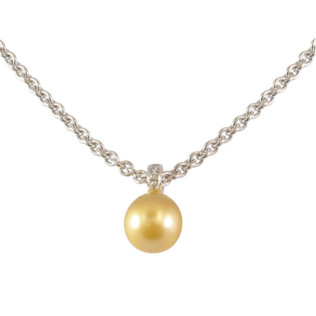 Kette in Weissgold, mit Fiji-Perle