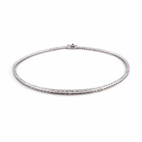 Collier in Weissgold mit Brillanten