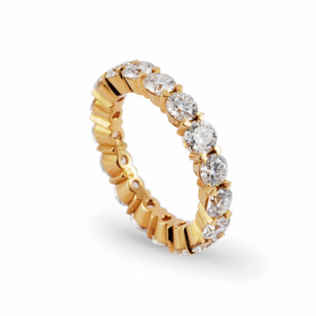 Ring Alliance in Roségold mit 17 Brillanten