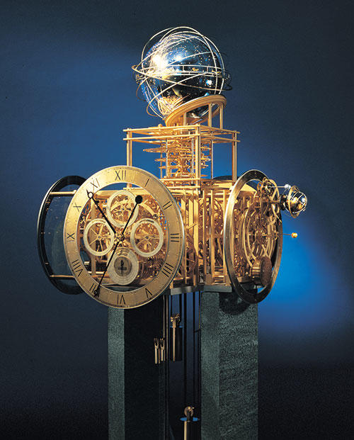 <h4>1995: Enthüllung Türler-Uhr „Modell des Kosmos“</h4>