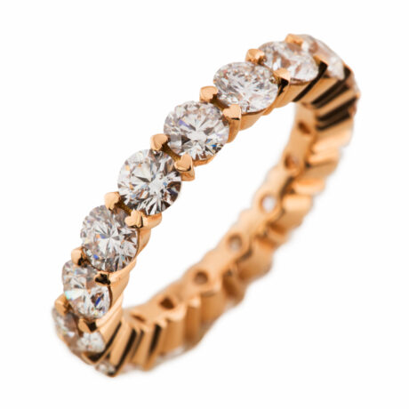 Ring Alliance in Roségold mit 17 Brillanten