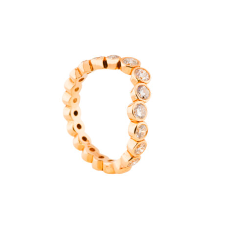 Ring Roségold mit 13 Brillanten