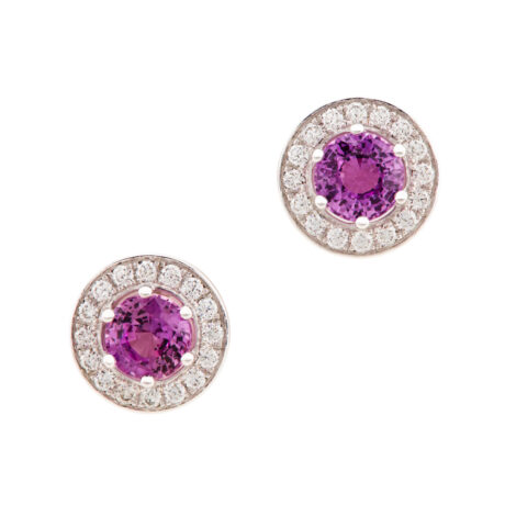 Ohrstecker mit Saphiren und Brillanten