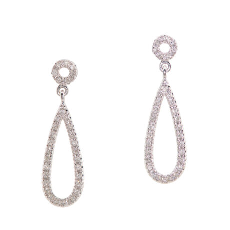 Ohrhänger Tropfenform mit Brillanten