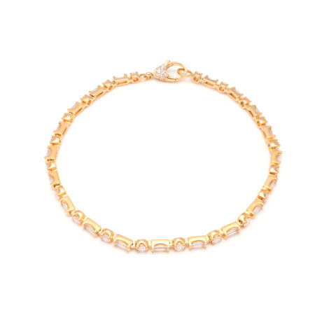 Gelbgold Bracelet mit Diamanten