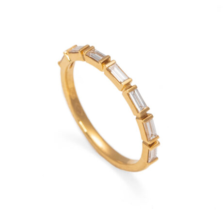 Ring Gelbgold mit Baguette Diamanten